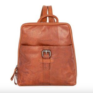 Spikes and Sparrown Texas Leather Backpack in Brandy Cognac